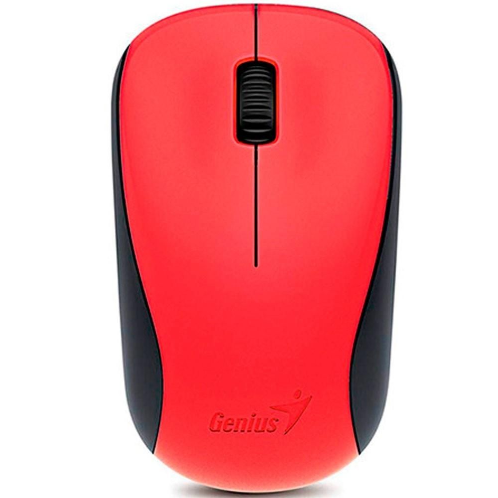 Mouse Genius NX-7000 wireless, PC sau NB, wireless, 2.4GHz, optic, 1200 dpi, butoane/scroll 3/1, rosu