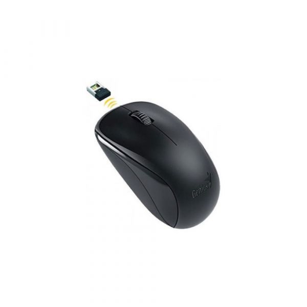 Mouse Genius NX-7000 wireless, PC sau NB, wireless, 2.4GHz, optic, 1200 dpi, butoane/scroll 3/1, negru