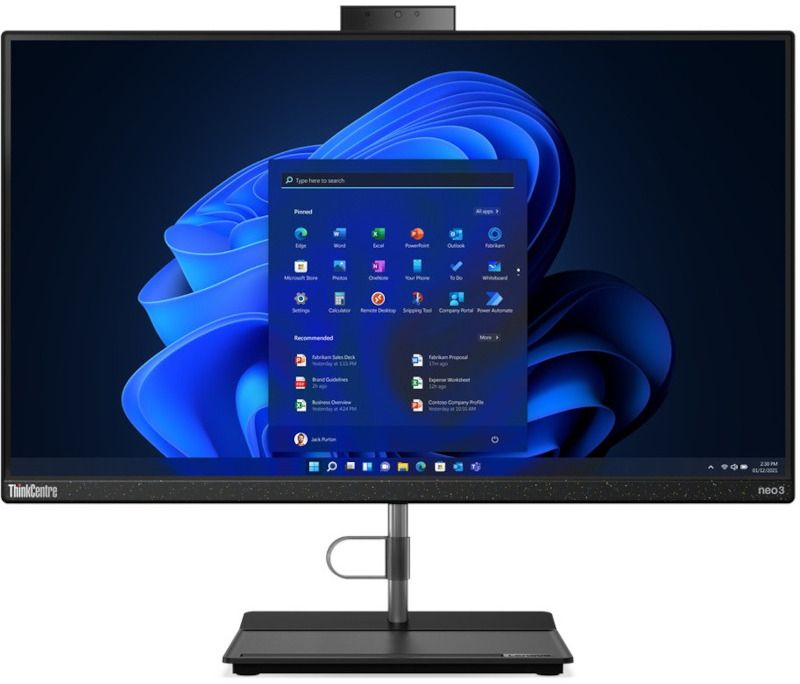All-In-One Lenovo ThinkCentre neo 30a 24, 23.8 inch 1920 x 1080, Intel Core i3-1215U, 8 GB RAM, 256 GB SSD, Intel UHD Graphics, Free DOS