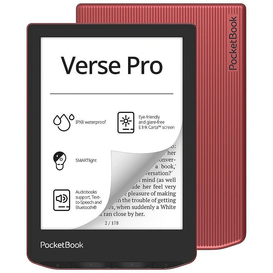 PocketBook Verse Pro rosu aprins