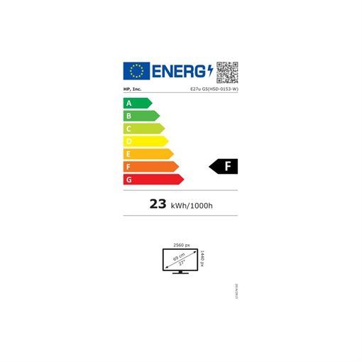 HP HP E27u G5 USB-C Monitor 27inch QHD HDMI DP RJ-45 (EN)