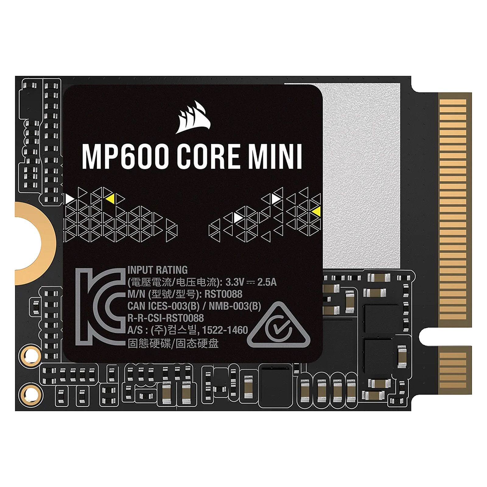 CORSAIR SSD CORSAIR MP600 CORE MINI PCIe Gen4 x4 NVMe M.2 2230 2TB, SEQ READ 5000MB/S SEQ WRITE 3800MB/S