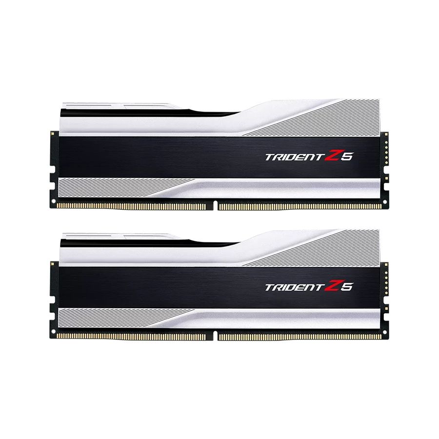 Memorie G.Skill Trident Z5 64 GB DDR5 6000 MHz CL32, kit 2 x 32 GB, XMP 3.0, Alb-negru
