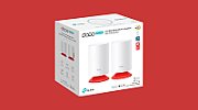 TP-LINK MESH TP-LINK, wireless, router AX1800, pt interior, difuzor incorporat, 1800 Mbps, port LAN, WAN, 2.4 GHz | 5 GHz, antena interna x 4, standard 802.11ax,  Deco Voice X20(2-pack)  (timbru verde 2.00 lei)