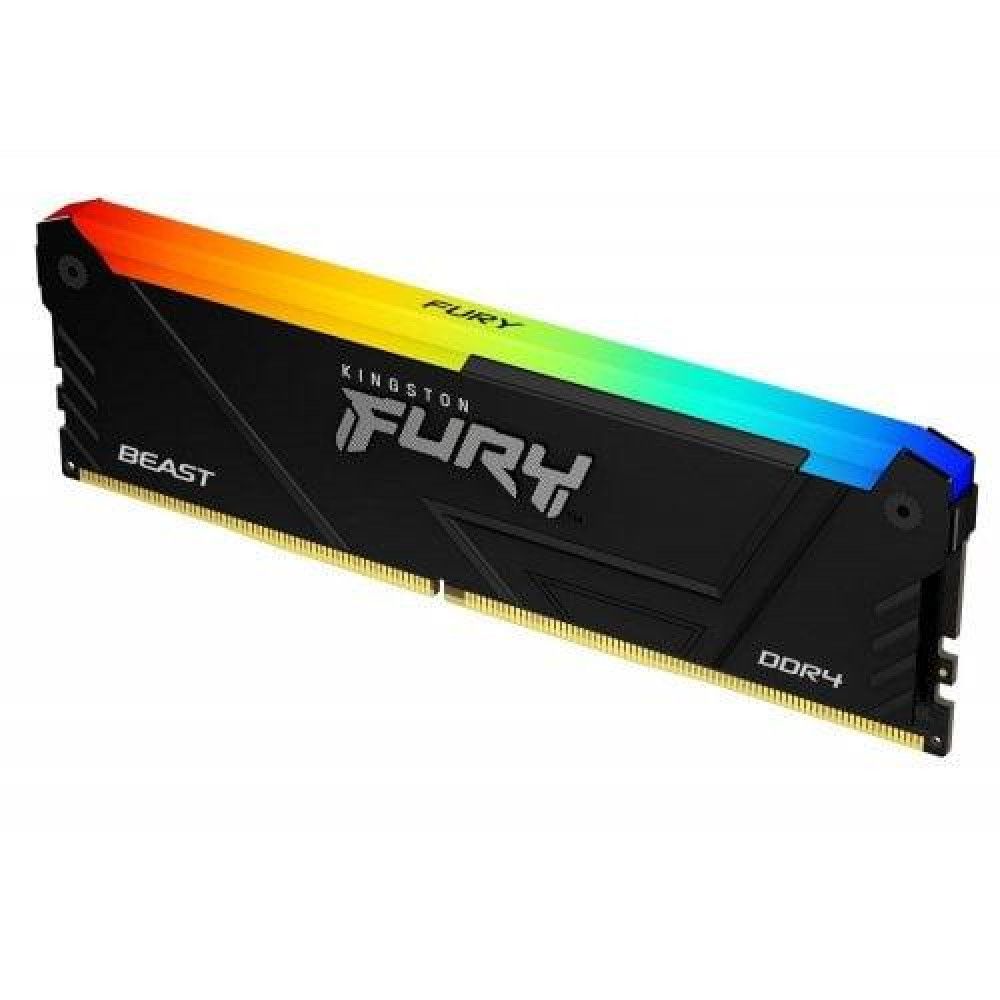 Memorie Kingston FURY Beast 32 GB DDR4 3600 MHz CL18, XMP 2.0, Negru, RGB