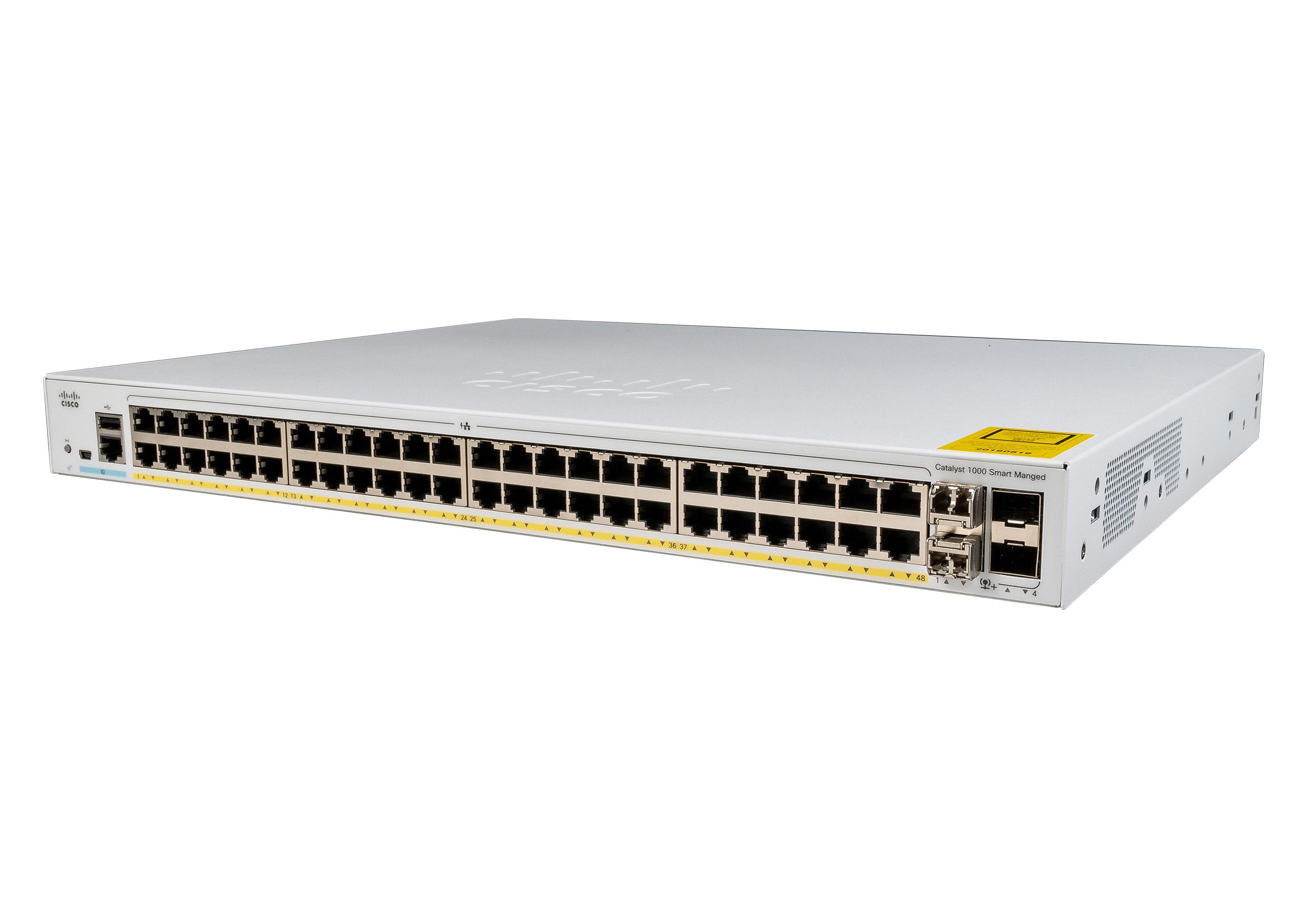 Switch Cisco C1000-48P-4X-L, 48 porturi 10 / 100 / 1000 MBs