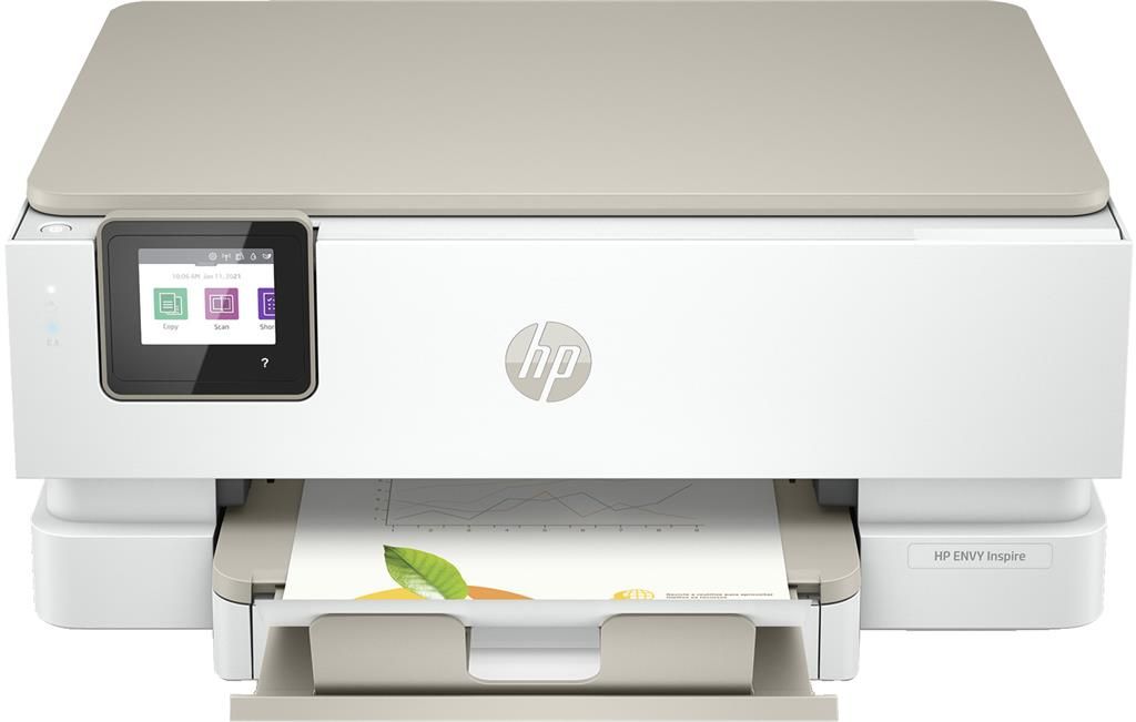 Imprimanta multifunctionala inkjet color HP ENVY Inspire 7220e, A4, duplex, USB 2.0, Wi-Fi, Bluetooth, 20 ppm negru, 22 ppm color