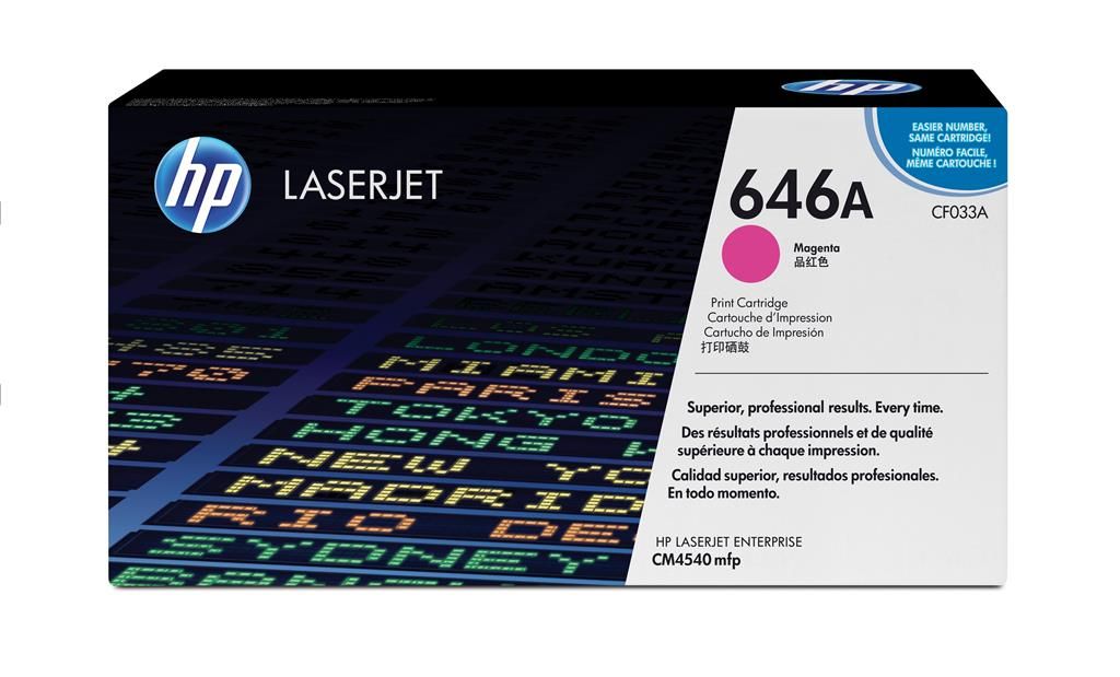 Cartus cerneala HP CF033A ,Magenta ,12 500 pagini ,Original (646a) 