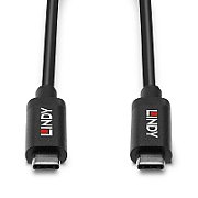 Lindy Cablu USB 3.2 Gen 2 C/C Activ, rezolutie maxima  UHD 8K 7680x4320@ 60Hz, putere  PD 3A/20V (60W, negru