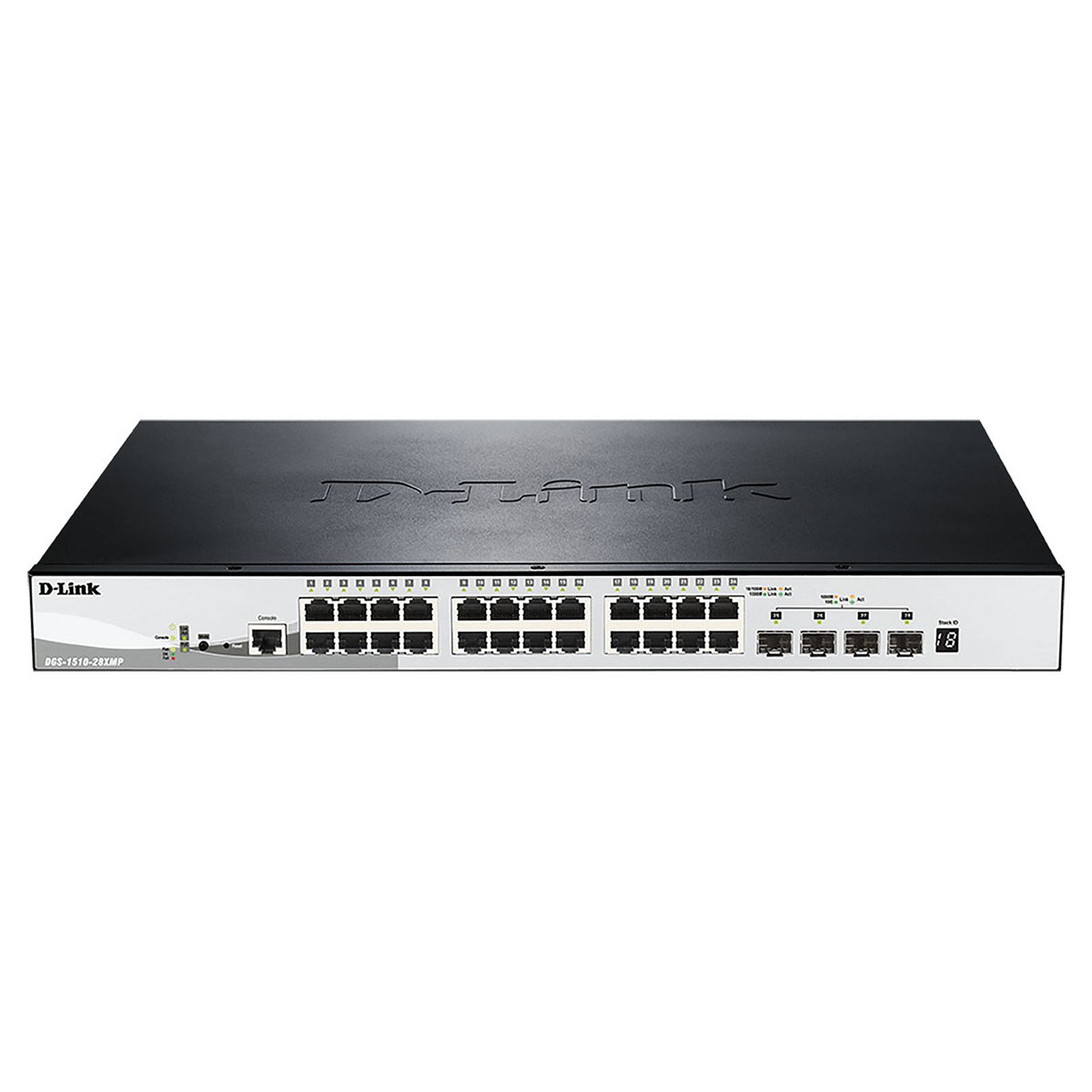 Switch D-Link DGS-1510-28XMP/E, 24 porturi 10 / 100 / 1000 MBs