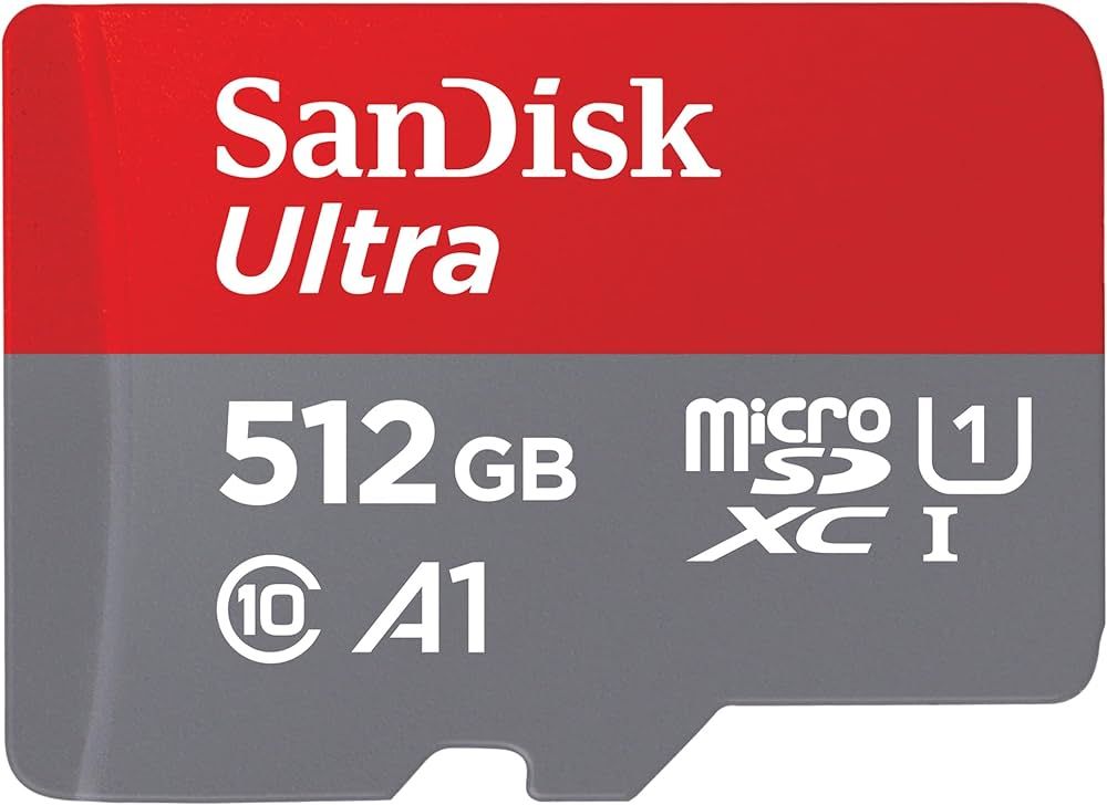 Card de memorie SanDisk, 512GB, UHS-I, Class 10, 80MB/s + Adaptor