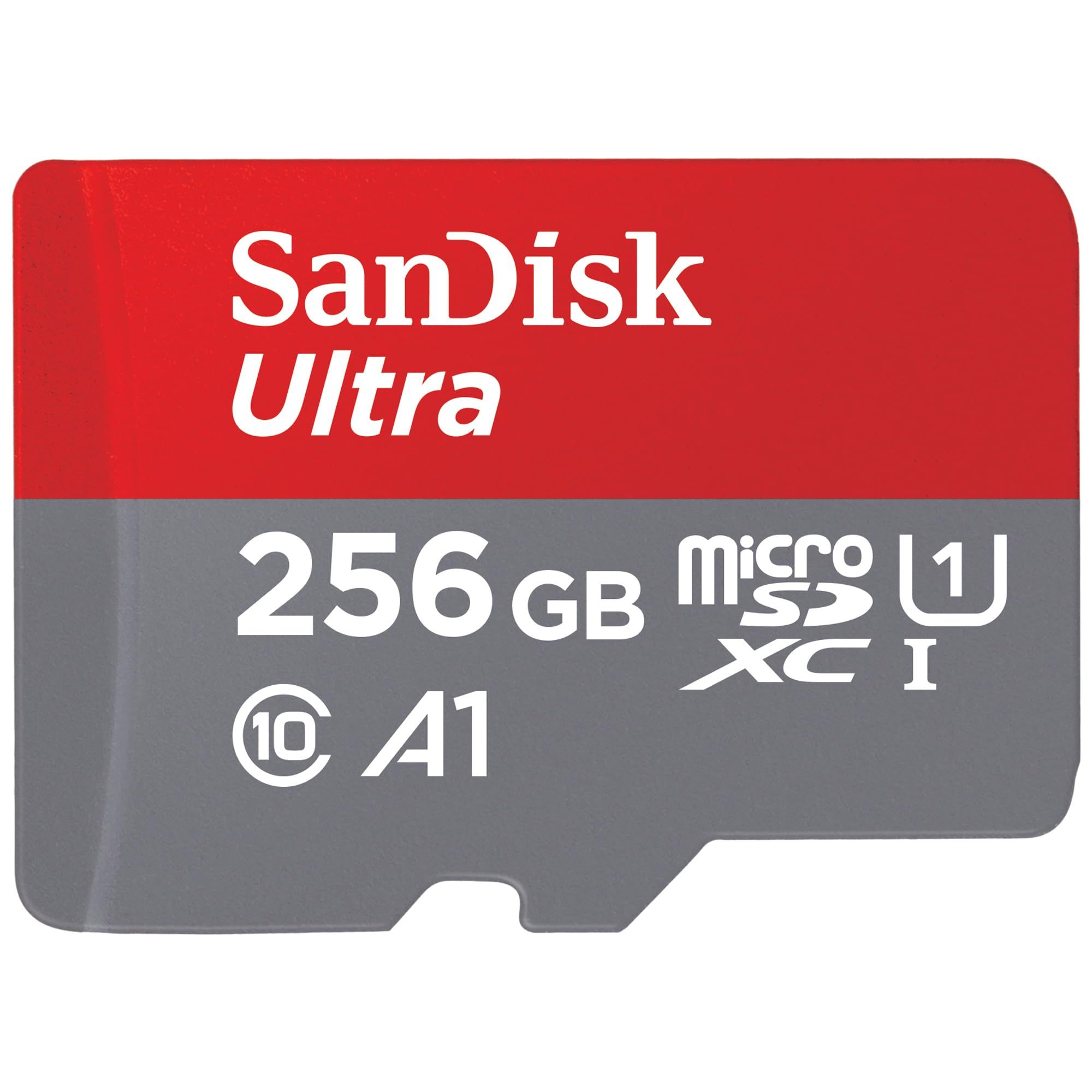 Card de memorie SanDisk, 256GB, UHS-I, Class 10, 80MB/s + Adaptor