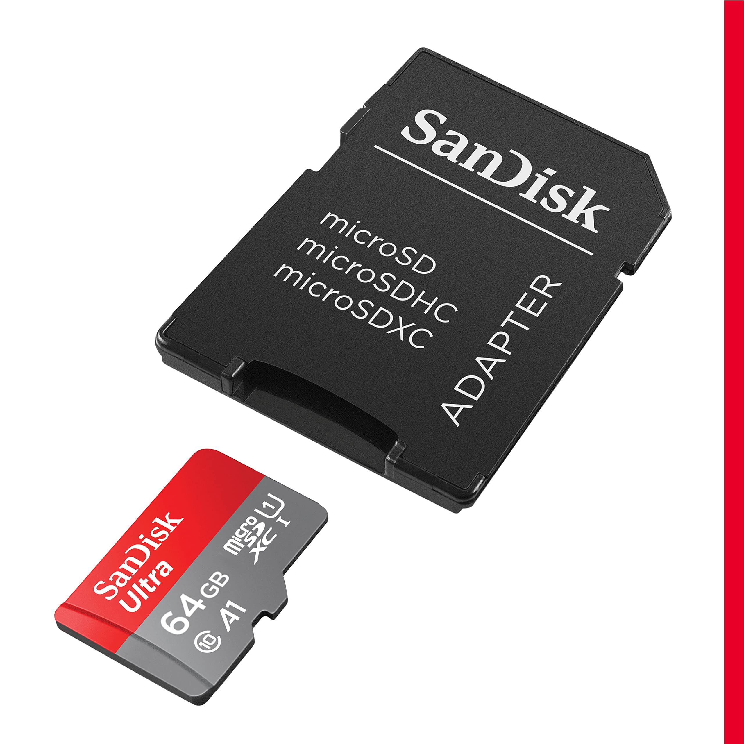 Micro Secure Digital Card SanDisk Extreme, 64GB, Clasa 10, R/W speed: up to 100MB/s/, 90MB/s, include adaptor SD (pentru telefon)