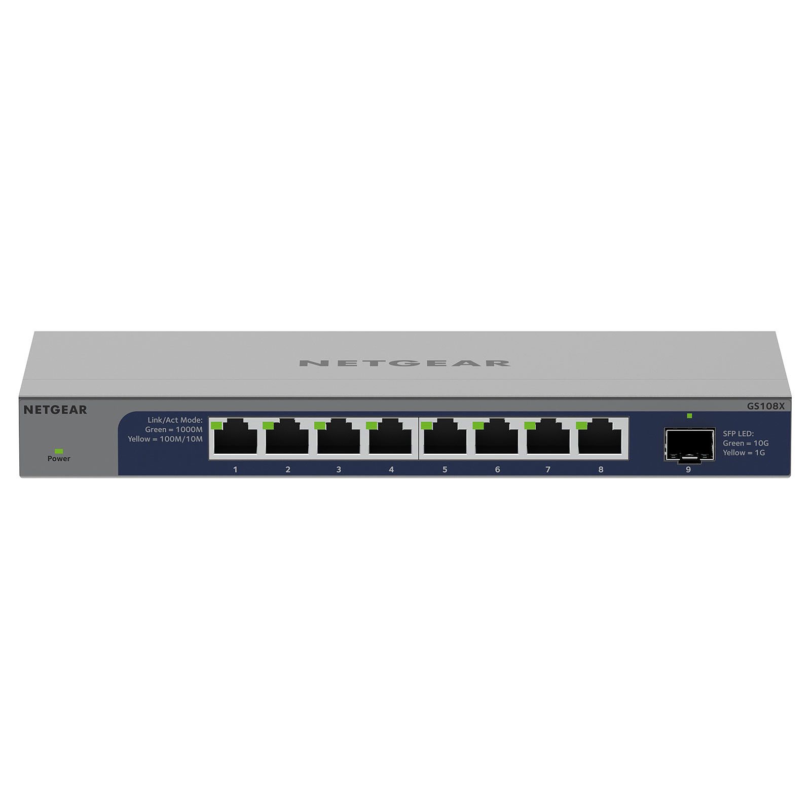 Switch NetGear GS108X-100EUS, 8 porturi 10 / 100 / 1000 MBs