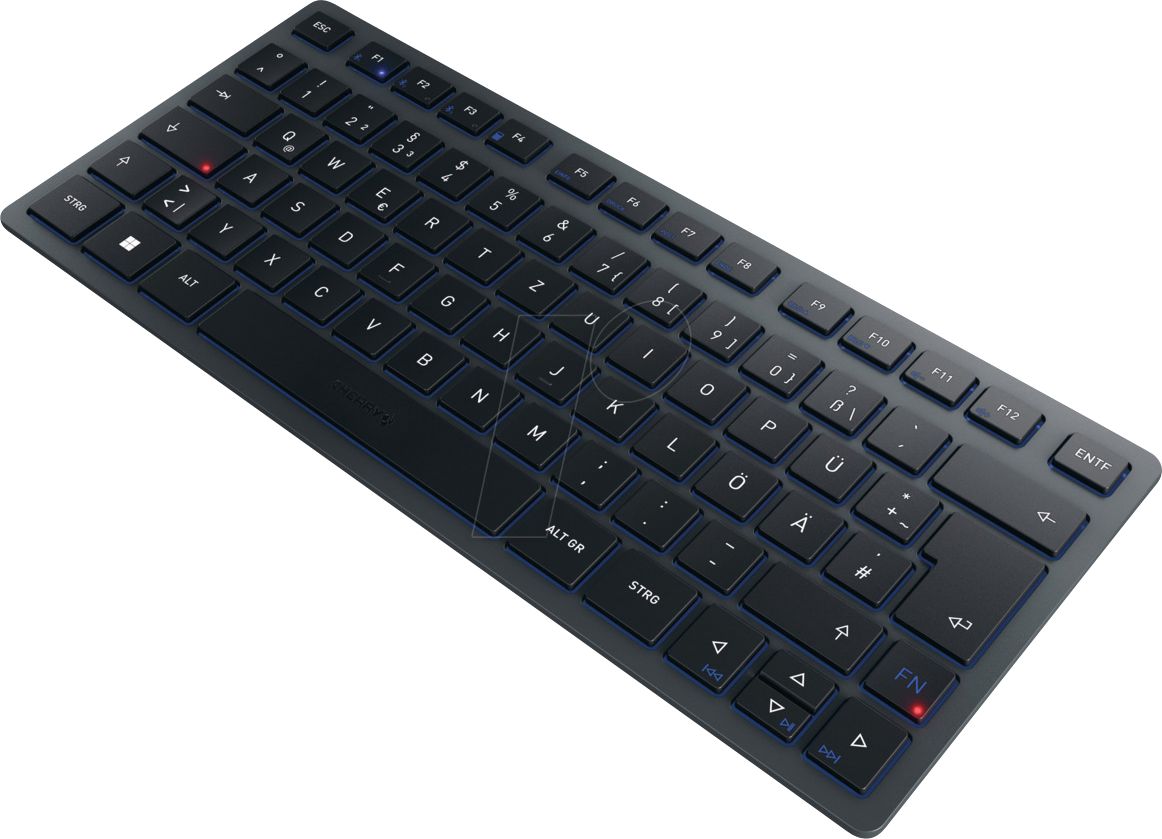 CHERRY Keyboard KW 7100 MINI [DE] black/blue BT