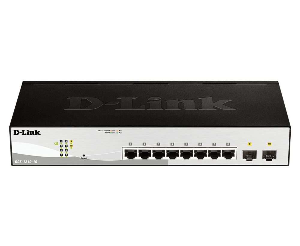 Switch D-Link DGS-1210-10MP/E, 10 porturi 10 / 100 / 1000 MBs