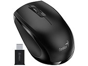 MOUSE Genius,  NX-8006S , PC sau NB, wireless, 2.4GHz, optic, 1200 dpi, butoane/scroll 3/1, USB-C, negru,  31030036400  (timbru verde 0.18 lei)