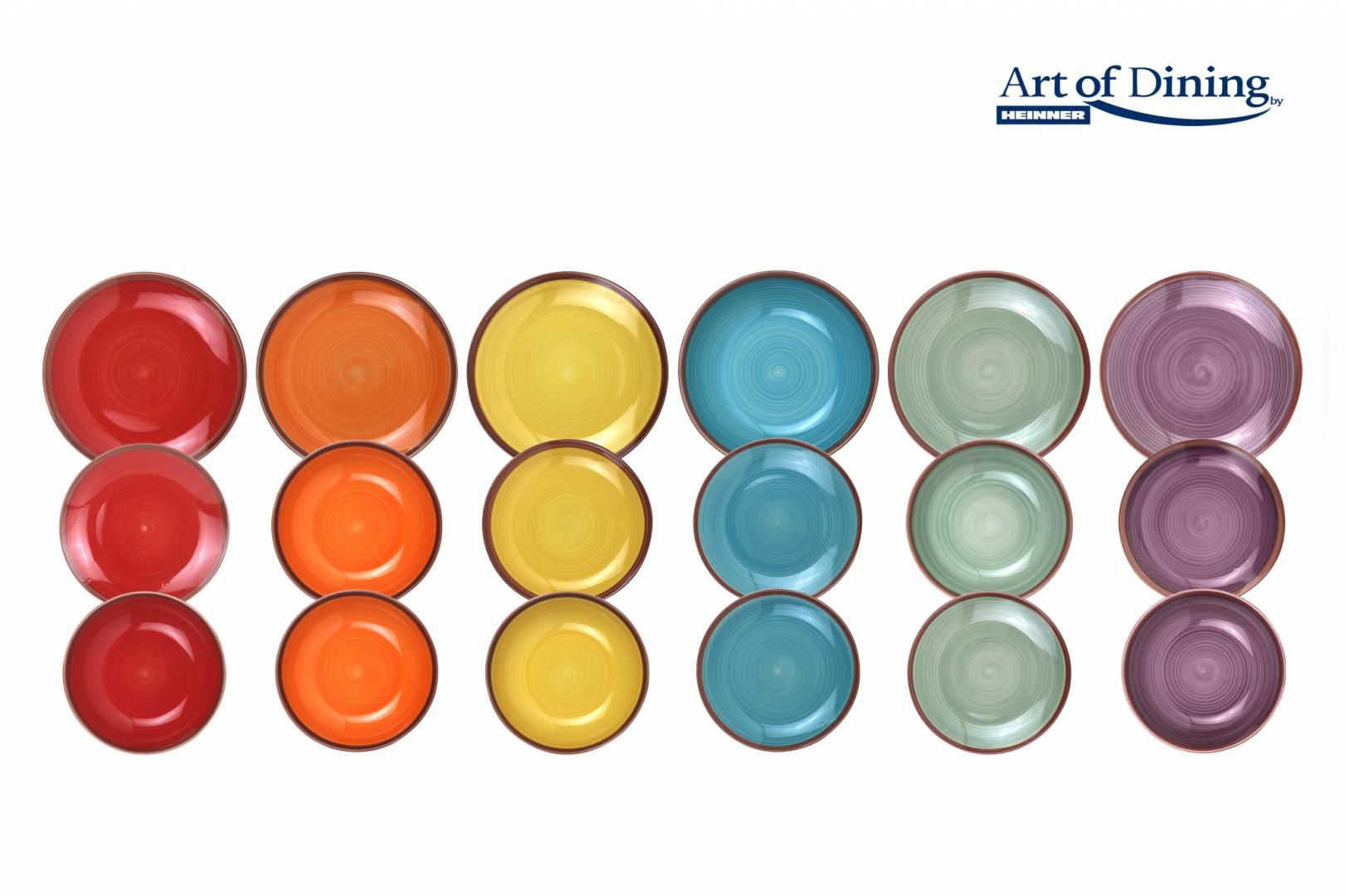 SERVICIU  MASA CERAMICA 18PCS, AQUARELLE, ART OF DINING BY HEINNER