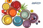 SERVICIU  MASA CERAMICA 18PCS, AQUARELLE, ART OF DINING BY HEINNER