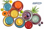 SERVICIU  MASA CERAMICA 18PCS, AQUARELLE, ART OF DINING BY HEINNER