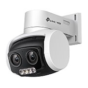 TP-LINK 4MP Outdoor Dual-Lens Pan tilt Network camera, VIGI C540V, Senzor:1/3” CMOS, 3x Mixed Zoom, Distanta focala: 4-12mm, Pan: 0° to 332°, Tilt: 0° to 120°, LED IR: 30m, Rezolutie: 2560x1440, 2304x1296, 2048x1280, 1920x1080,1280x720, Interfata: 1 x RJ45, Slot MicroSD max 256GB.
