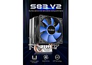 COOLER PCCOOLER, skt. universal, racire cu aer, vent. 100mm, 1900 RPM, LED RGB,  S83 PRO  (timbru verde 0.8 lei)