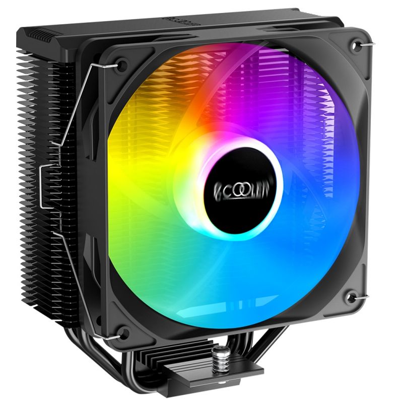 COOLER PCCOOLER, skt. universal, racire cu aer, vent. 120mm, 400 - 1800 RPM, LED RGB,  PALADIN EX300S  (timbru verde 0.8 lei)