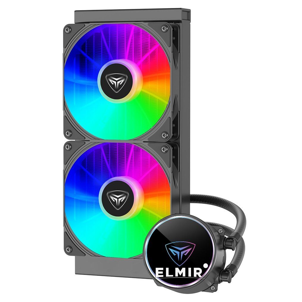 COOLER PCCOOLER, skt. universal, racire cu lichid, vent. 2x120mm, 400-1800RPM,  PD240S ARGB BK  (timbru verde 2 lei)