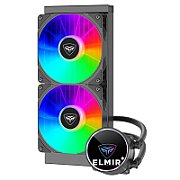 COOLER PCCOOLER, skt. universal, racire cu lichid, vent. 2x120mm, 400-1800RPM,  PD240S ARGB BK  (timbru verde 2 lei)