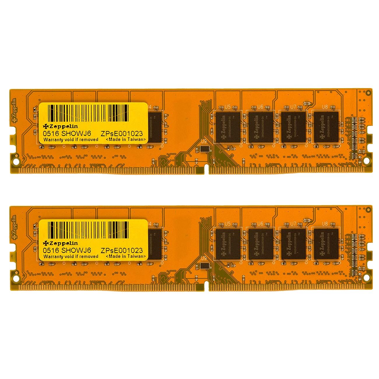 Memorie Zeppelin 32 GB DDR4 3200 MHz CL22, kit 2 x 16 GB, Galben