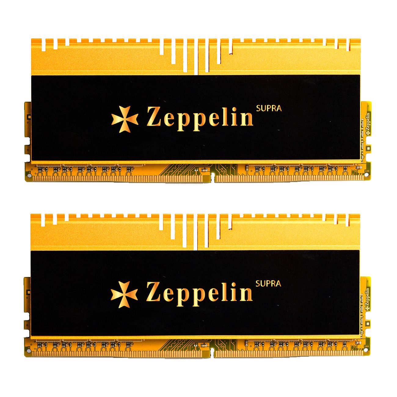 Memorie Zeppelin Supra Gamer 16 GB DDR4 3600 MHz kit 2 x 8 GB, Negru-galben