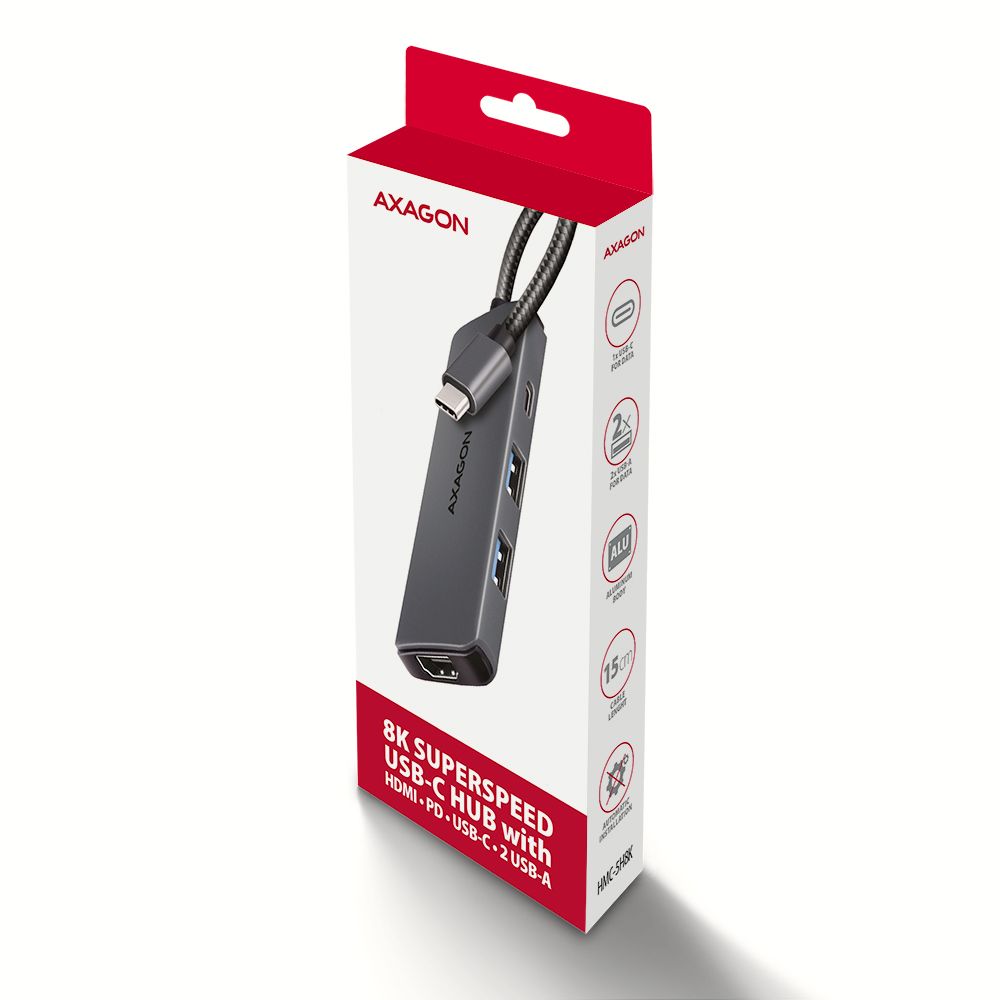 HMC-5H8K, USB-C, 5Gbps, 8K