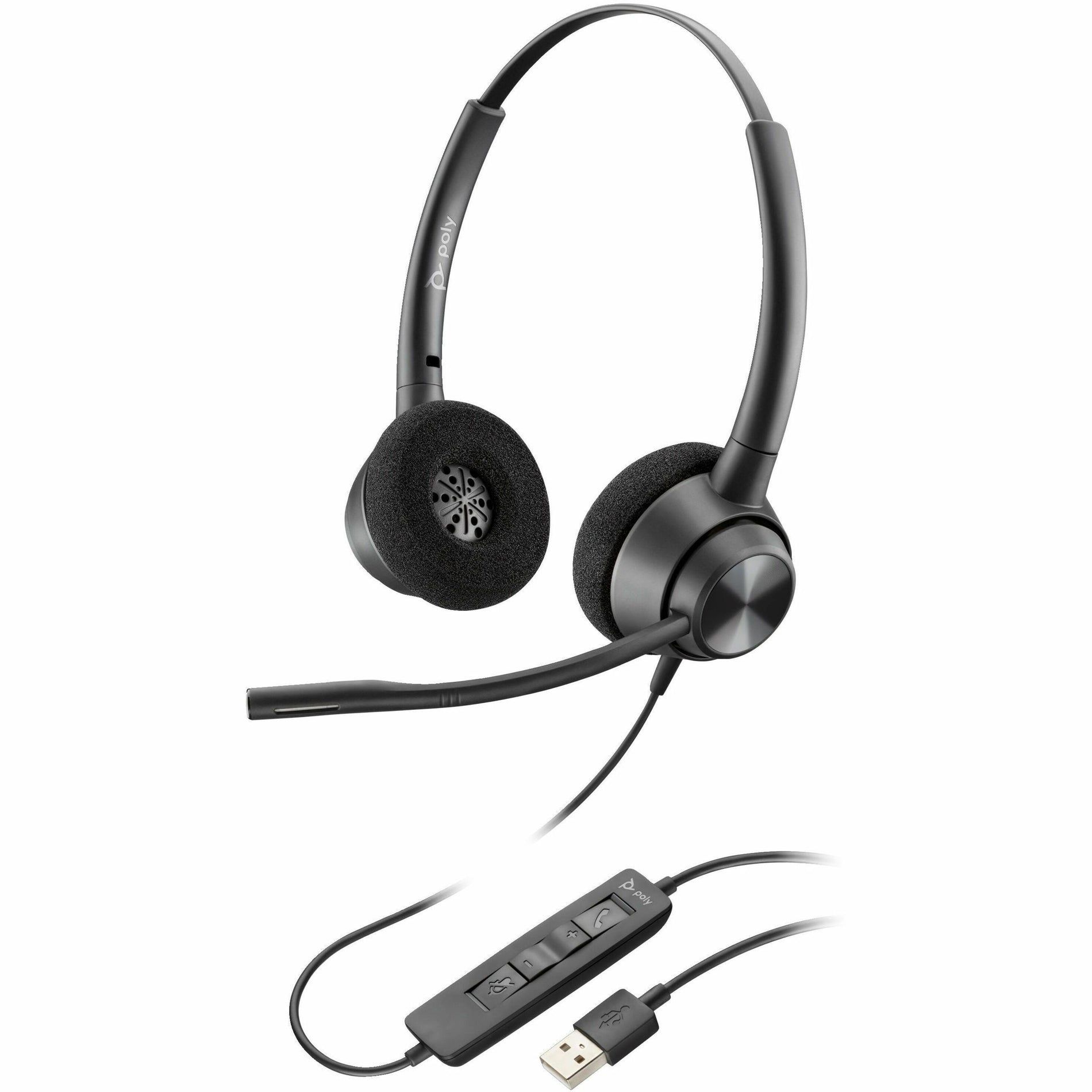 Poly EncorePro 310 USB-C Monoaural Headset TAA