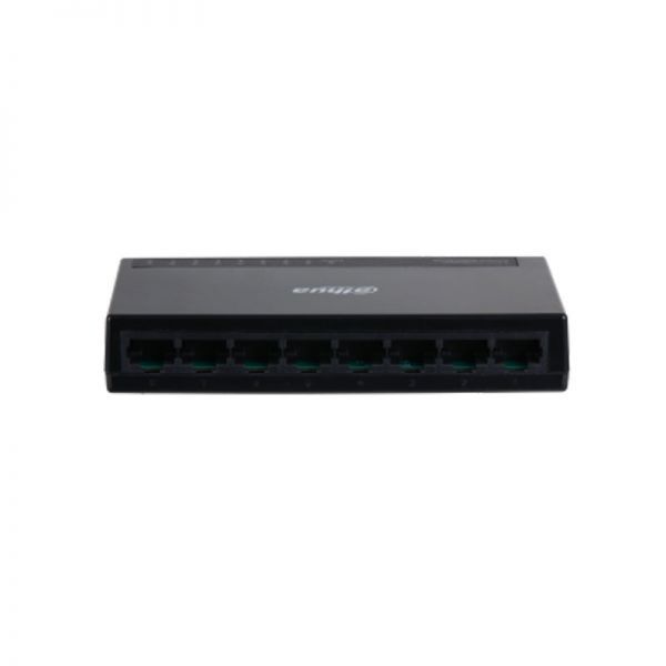 DAHUA Switch Dahua 8 porturi Gigabit, PFS3008-8GT-L, Interfata: 8 x 10/100/1000, Capacitate switch: 16 Gbit, Packet Forwarding Rate: 11.904Mpps.