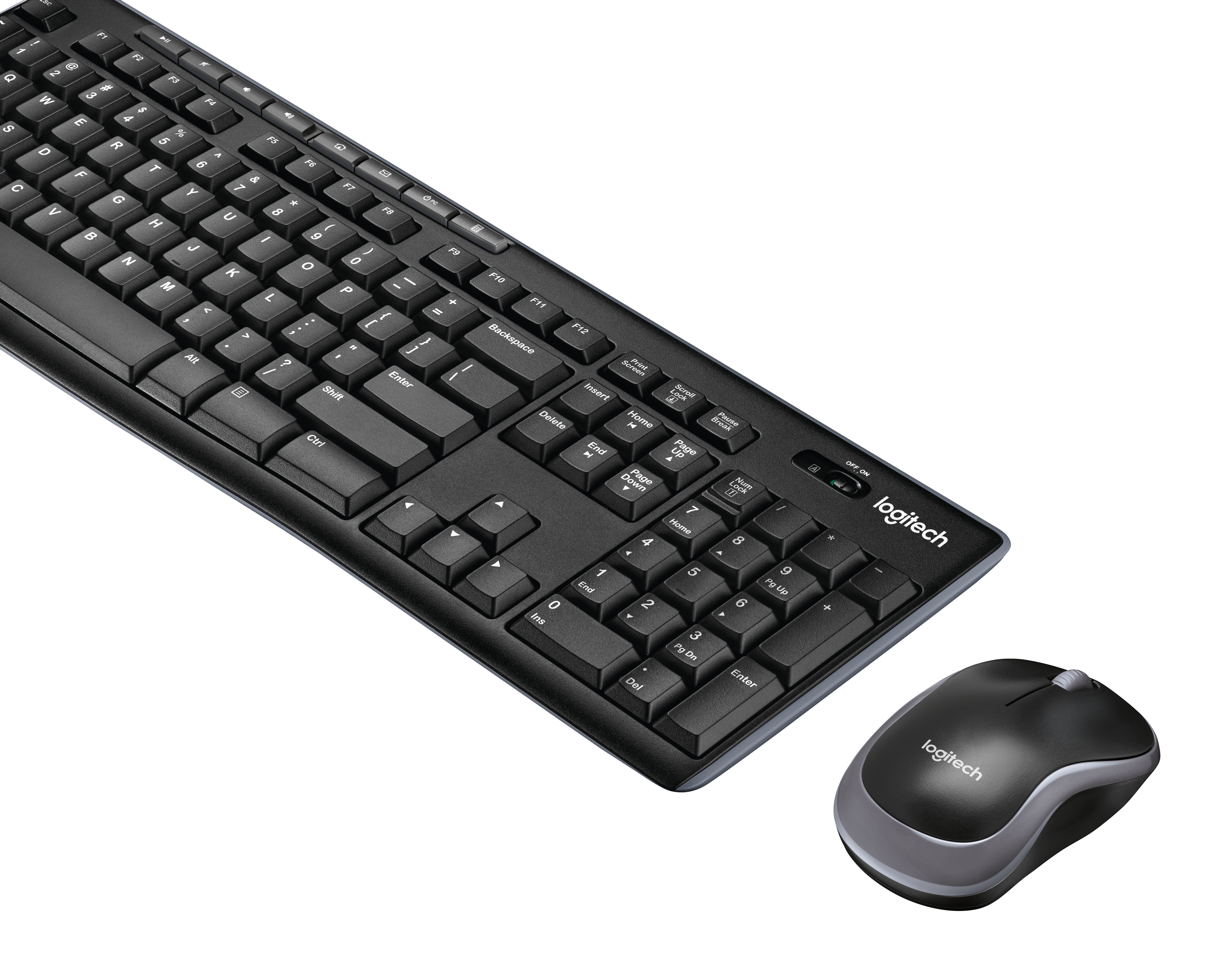 Logitech Wireless Combo MK270 keyboard Mouse included USB QWERTY Spanish Black