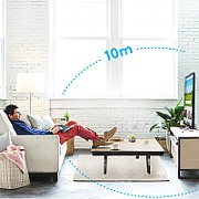 Logitech K400 Plus Tv keyboard RF Wireless QWERTZ Swiss Black