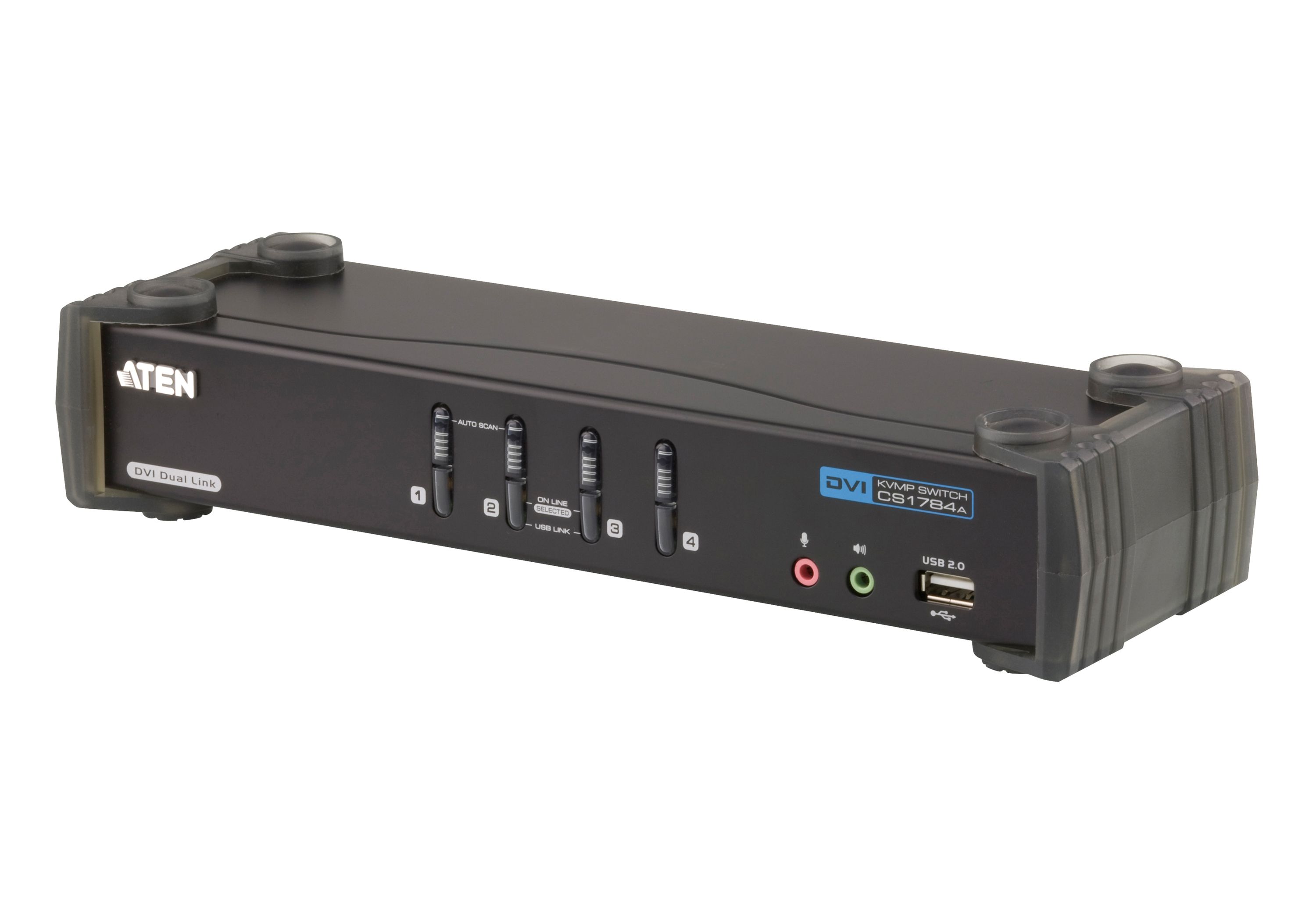ATEN 4-Port USB DVI Dual Link/Audio KVMP Switch