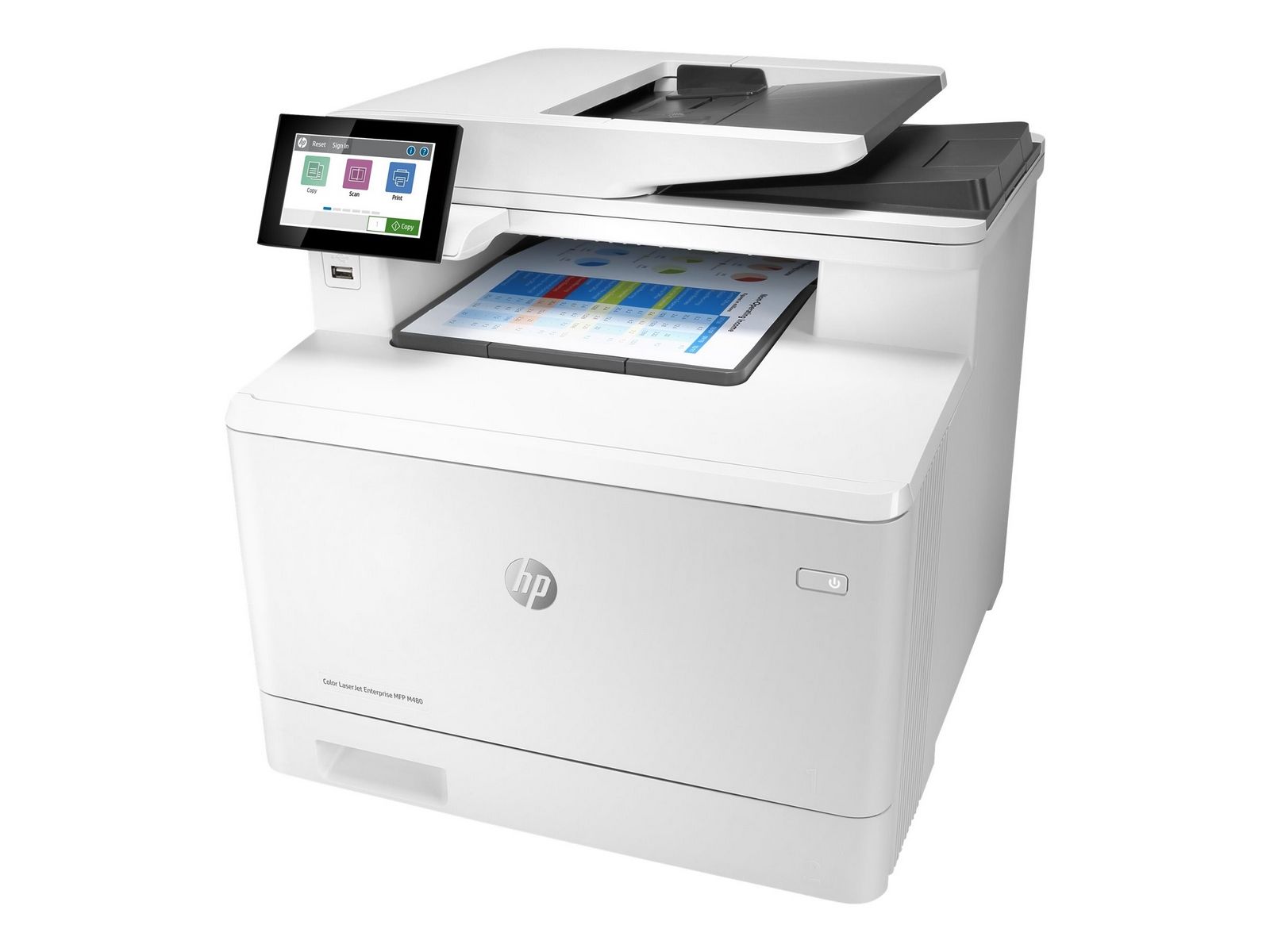 Imprimanta multifunctionala laser color HP MFP M480f, A4, duplex, ADF, USB 2.0, 27 ppm negru, 27 ppm color