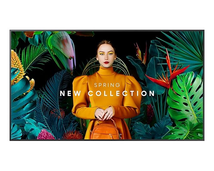 Samsung LH75QMCEBGCXEN Signage Display Digital signage flat panel 190.5 cm (75 ) LCD Wi-Fi 500 cd/m² 4K Ultra HD Black Tizen 24/7