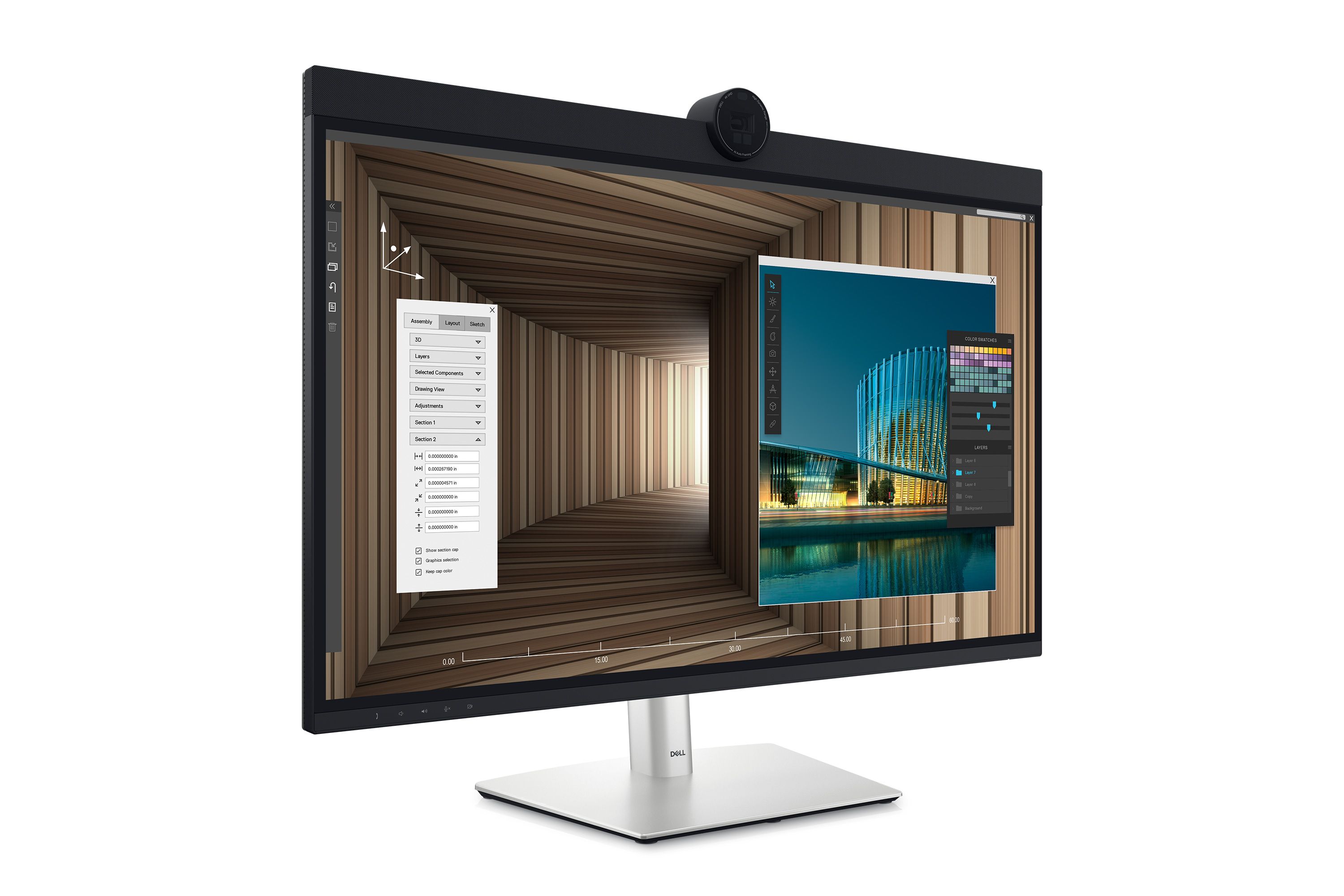 Monitor 31.5 inch Dell UltraSharp U3224KBA 6144 x 3456 pixeli, 60 Hz, 5 ms