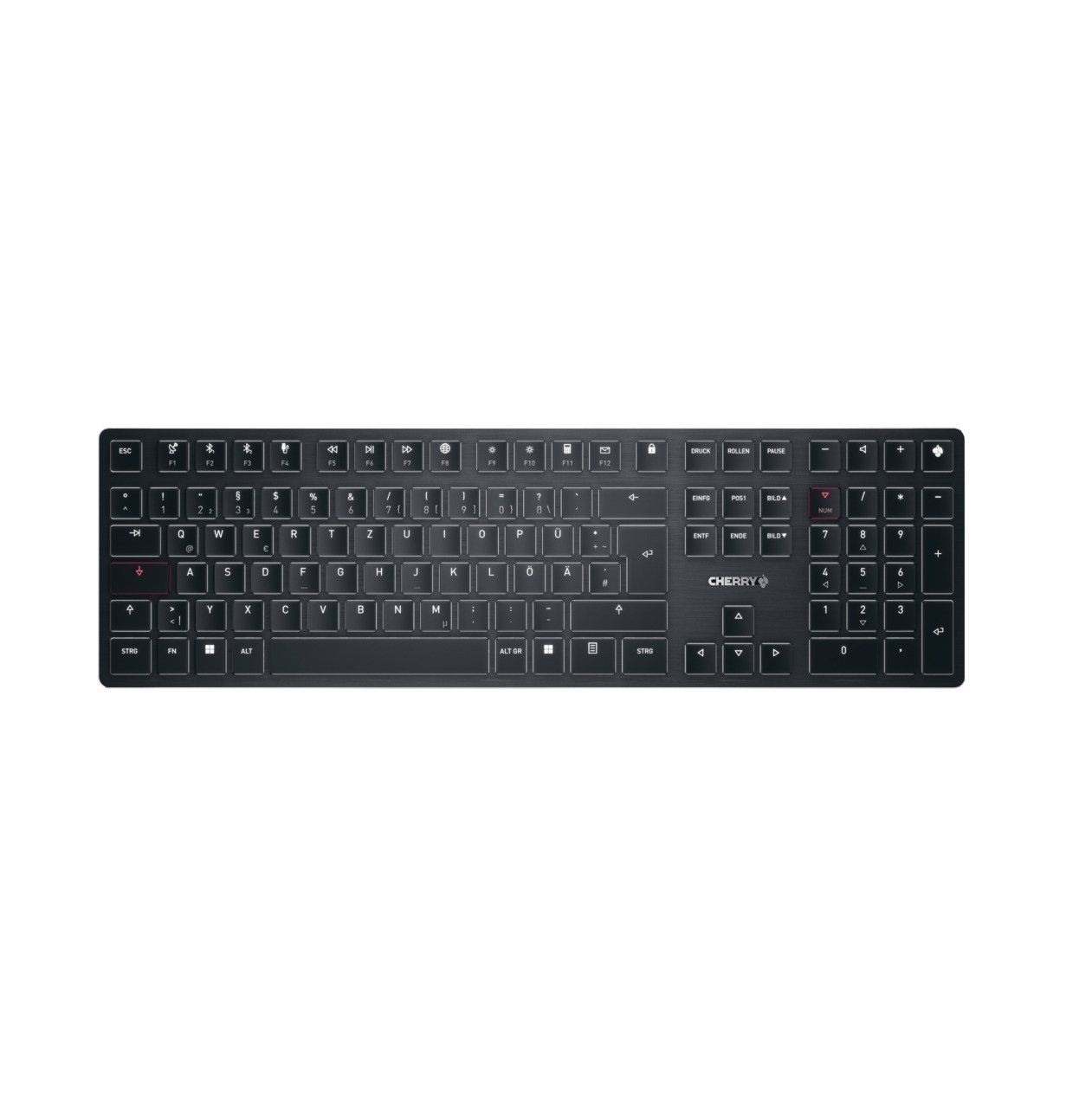 CHERRY Keyboard KW X ULP Wireless [DE] black BT +++ Mechanical, Akku, Full-Key-Rollover, Multi-Device