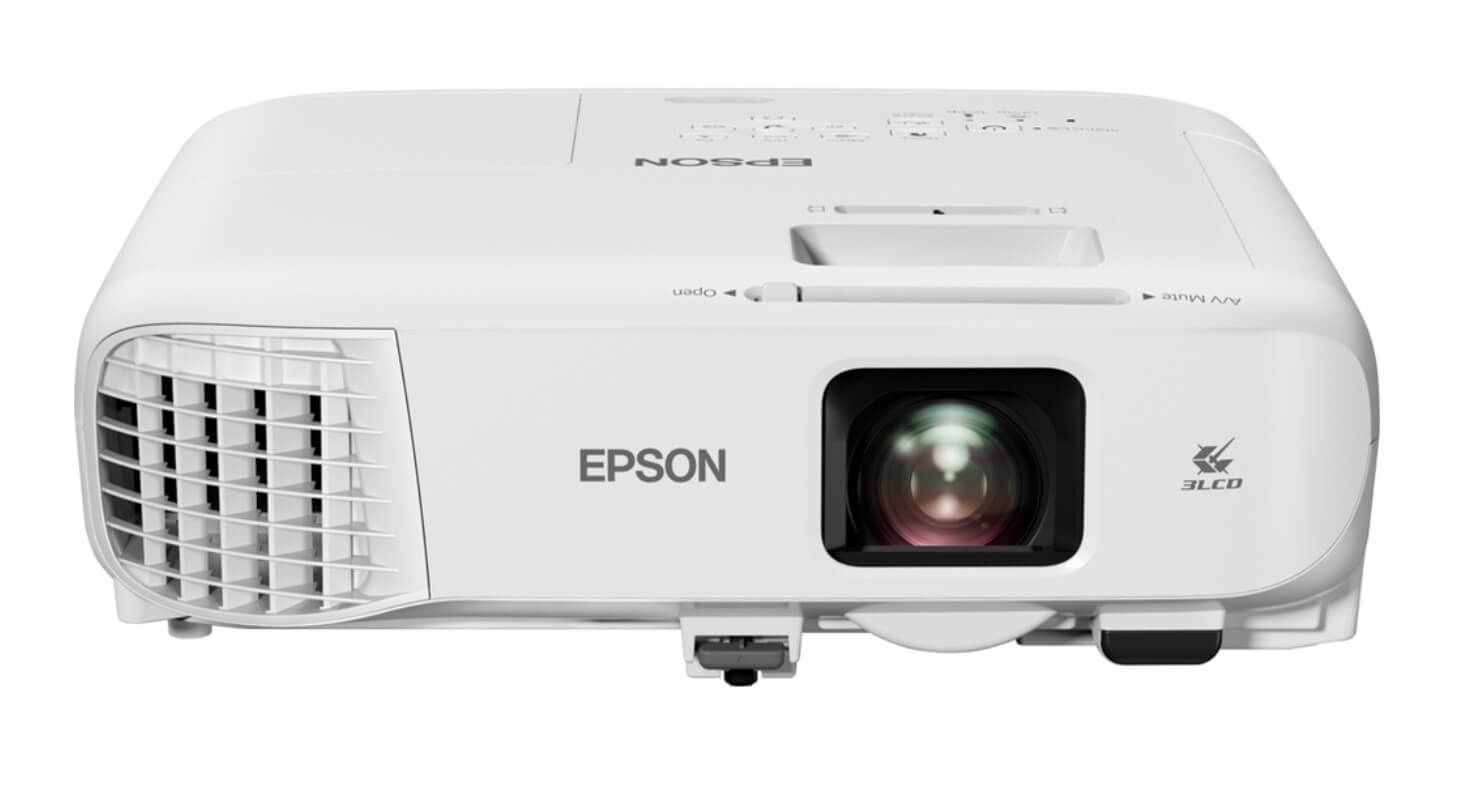Videoproiector Epson EB-20, 1024x 768 pixeli, 4:3, 3400 lm, 3LCD, 6000 h, Fara Wi-Fi incorporat, Alb