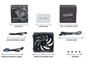 Ventilator Seasonic MAGFLOW-1 ARGB ,120 x 120 x 26 mm ,600 - 2000 rpm ,Negru ,ARGB 