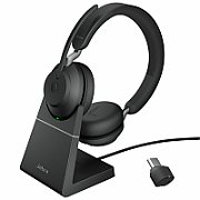 Jabra Evolve2 65, UC Stereo Căști Fără fir Bandă de fixare pe cap Birou/Call center USB tip-C Bluetooth Negru