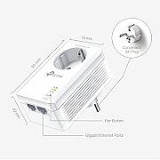 TP-Link TL-PA7027P KIT adaptor rețea alimentare 1000 Mbit/s Ethernet LAN Alb 2 buc.