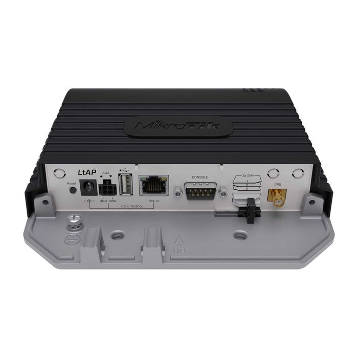 MikroTik MikroTik LtAP LTE6 kit with dual core 880MHz CPU, 128MB RAM, 1 x Gigabit LAN, built-in High Power 2.4Ghz 802.11b/g/n Dual Chain wireless with integrated antenna
