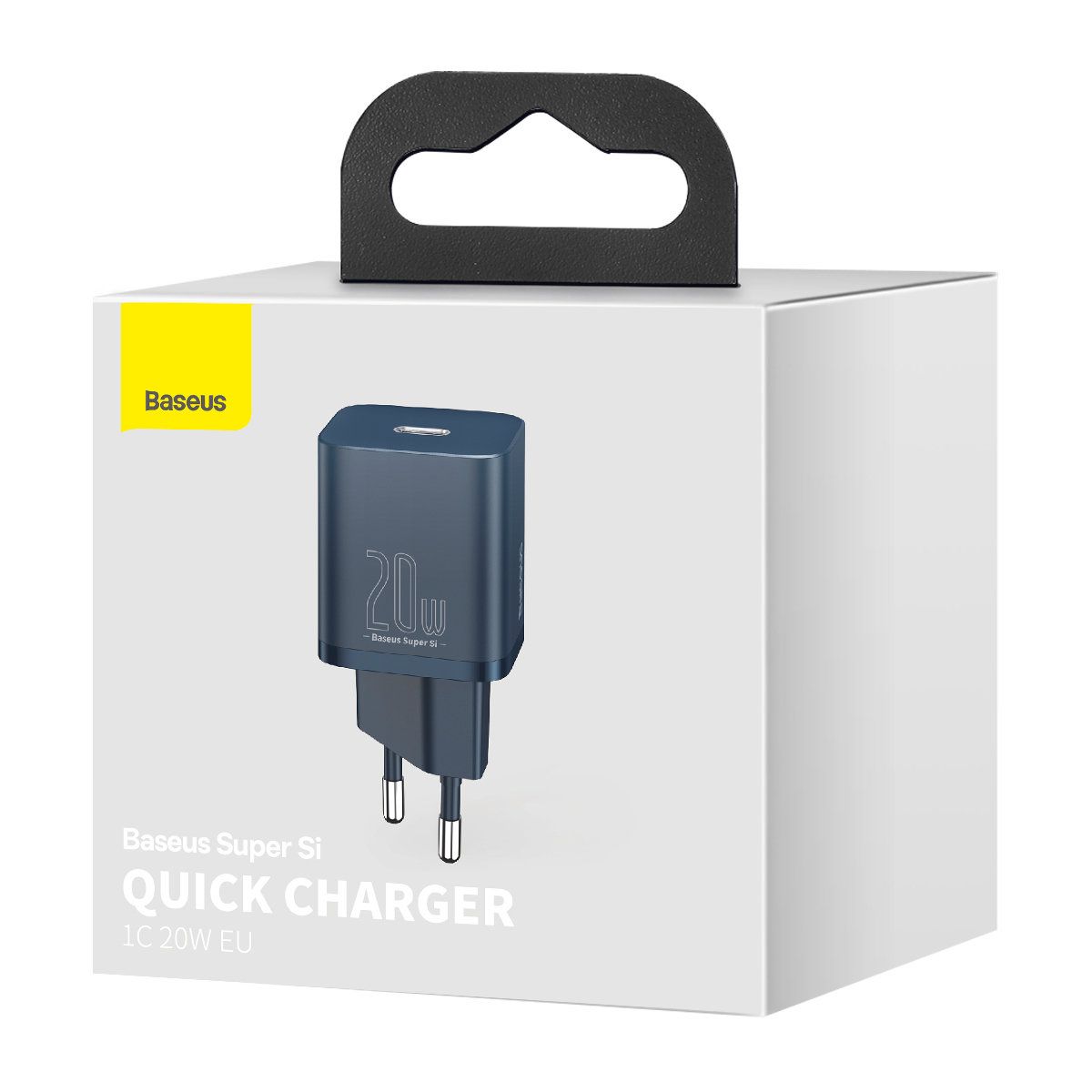 INCARCATOR retea Baseus Super Si, Quick Charge 20W, 1 x USB Type-C 5V/3A, albastru  CCSUP-B03  (timbru verde 0.18 lei) - 6953156230019