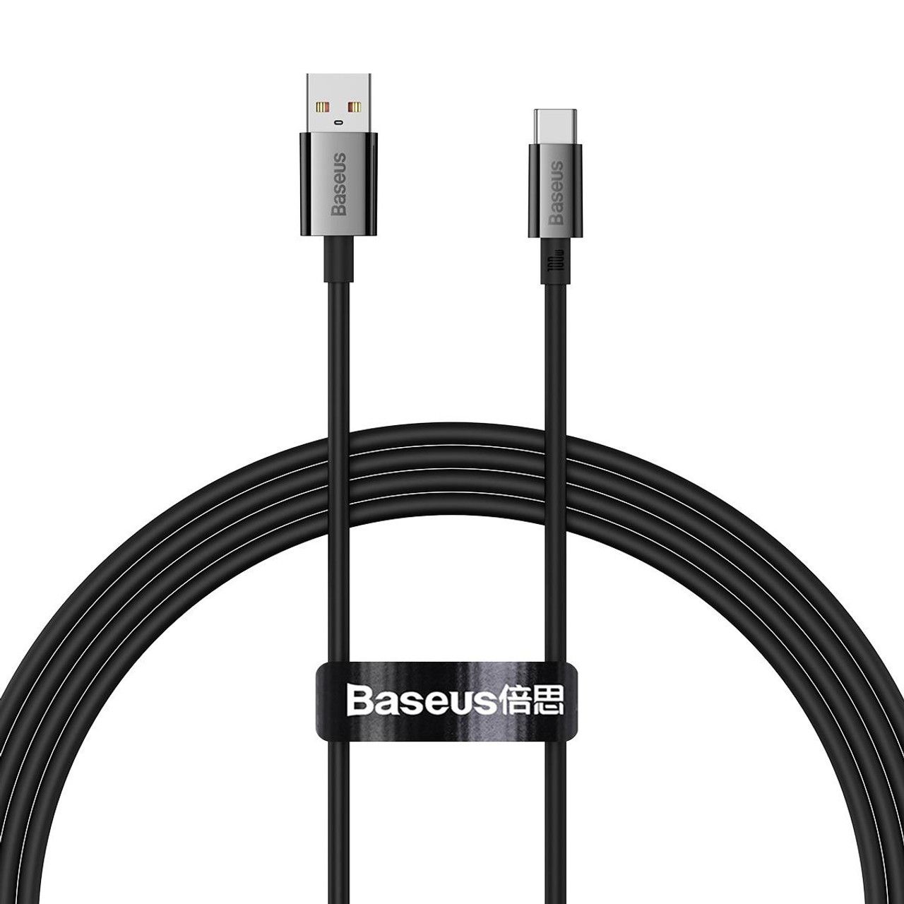 CABLU alimentare si date Baseus Superior, Fast Charging Data Cable pt. smartphone, USB la USB Type-C 100W, 1.5m, negru  P10320102114-01  (timbru verde 0.08 lei) - 6932172631956