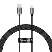 CABLU alimentare si date Baseus Superior, Fast Charging Data Cable pt. smartphone, USB la USB Type-C 100W, 1.5m, negru  P10320102114-01  (timbru verde 0.08 lei) - 6932172631956