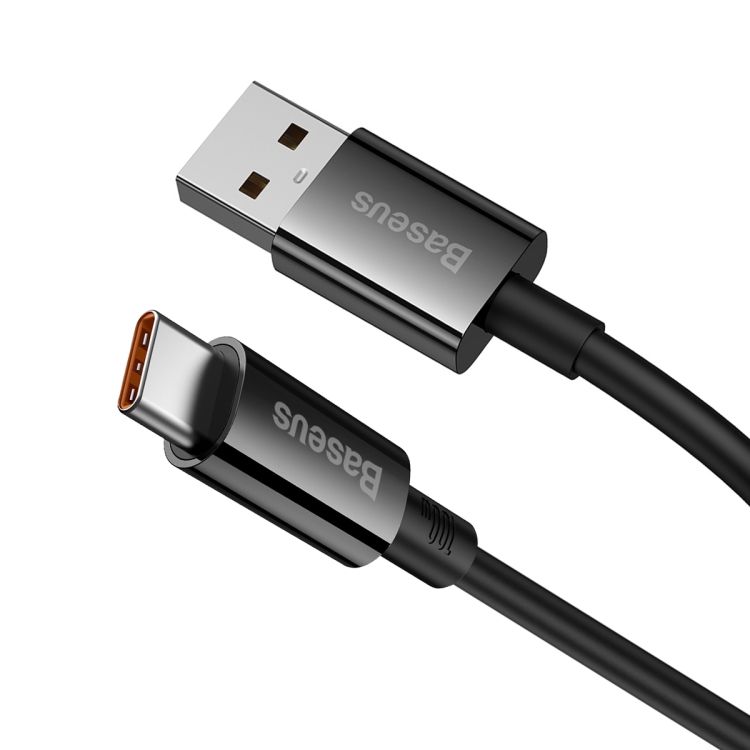 CABLU alimentare si date Baseus Superior, Fast Charging Data Cable pt. smartphone, USB la USB Type-C 100W, 2m, negru  P10320102114-01  (timbru verde 0.08 lei) - 6932172631987